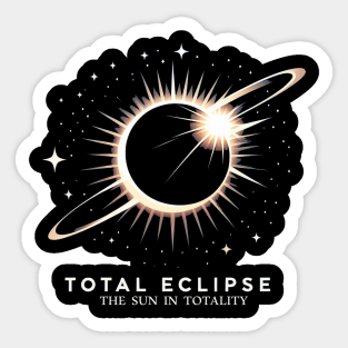 total eclipse the sun in totality Sticker